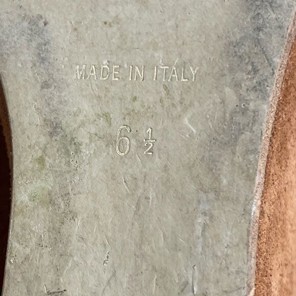 Sophia Milano Suede Wedge Sandals Size 6.5 - Picture 14 of 14